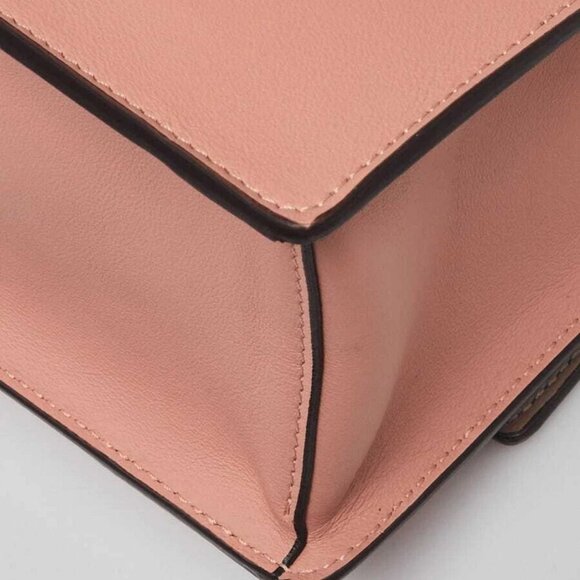 Fendi Pink Lambskin Leather Small U Kan Chain Shoulder Bag 8BT312 - Picture 11 of 12